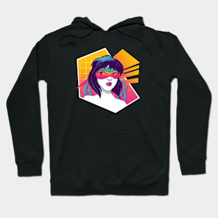 Retro Punk Girl Hoodie